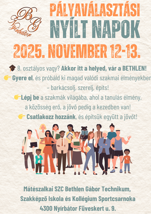 Pályaválasztási nyílt napok a Bethlenben